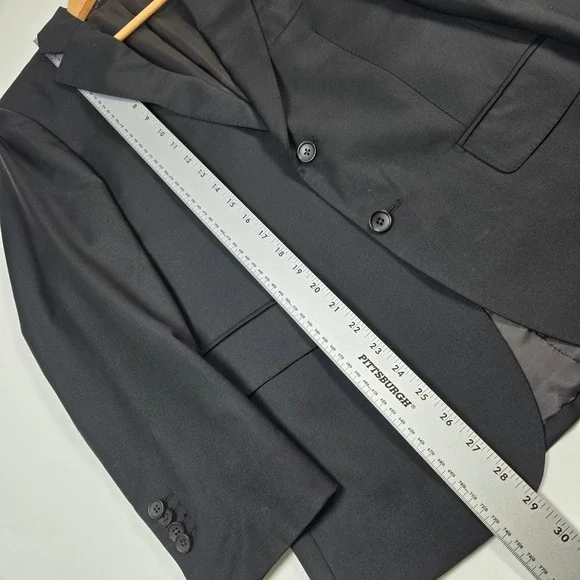 Suitsupply Blazer Mens 38S Black Lazio Slim Fit Vitale Barberis Canonico Wool
